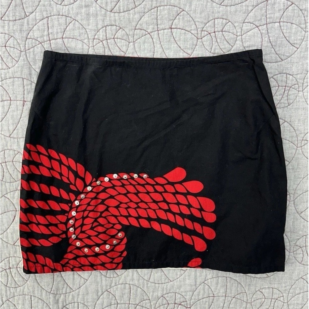Custo Barcelona Y2K Designer Rooster Mini Skirt Cotton‎ / Women's 6